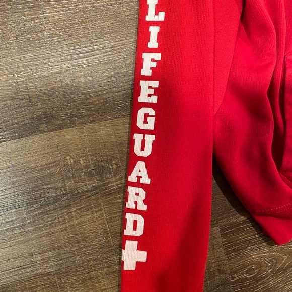 Red Lifeguard hoodie - Picture 3 of 5